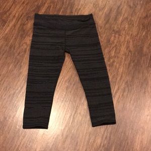 Striped Capri leggings